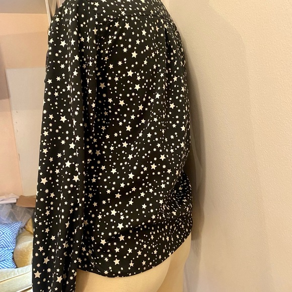 TOPSHOP beautiful blouse, with stars, size 2 petite - Picture 3 of 11